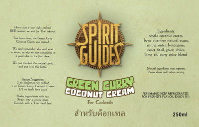 Green Curry Coconut Cream Cocktail Mixer